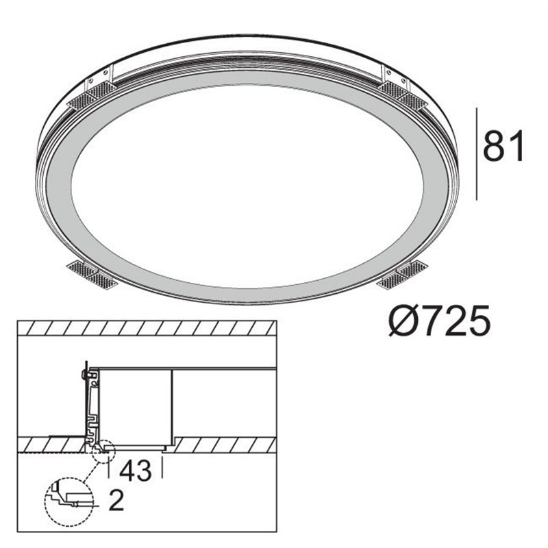 Delta Light SUPER-OH! 70 SBL TRIMLESS DIM1 Inbouwspot