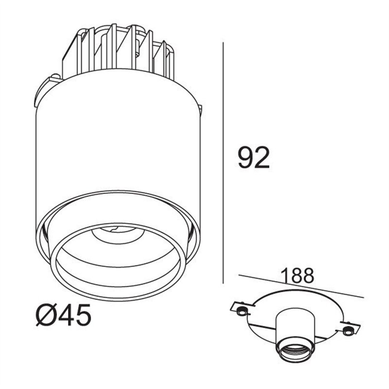 Delta Light PUT LED CENTER Inbouwspot