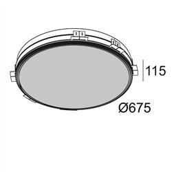 Delta Light SUPERNOVA LINE TRIMLESS 65 TW Built in spot