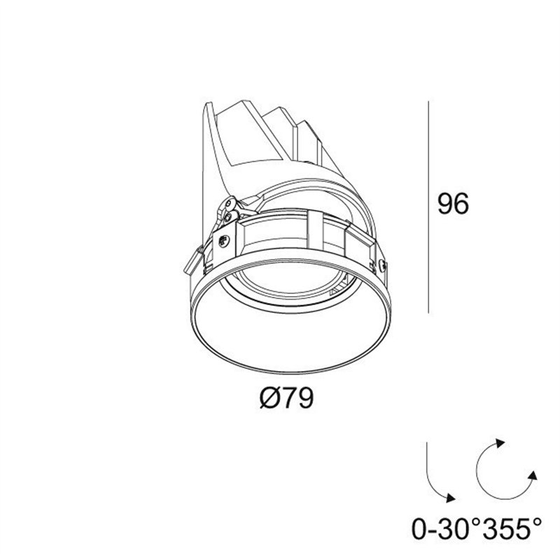 Delta Light ENTERO RD-S TRIMLESS TW Inbouwspot