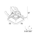 Delta Light ENTERO SQ-S TRIMLESS Inbouwspot