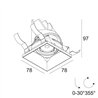 Delta Light ENTERO SQ-S TRIMLESS Built in spot