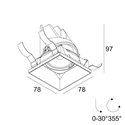 Delta Light ENTERO SQ-S TRIMLESS SOFT Inbouwspot