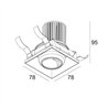 Delta Light ENTERO SQ-S TRIMLESS WALLWASH Built in spot