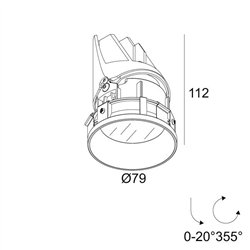 Delta Light ENTERO RD-S TRIMLESS IP Built in spot