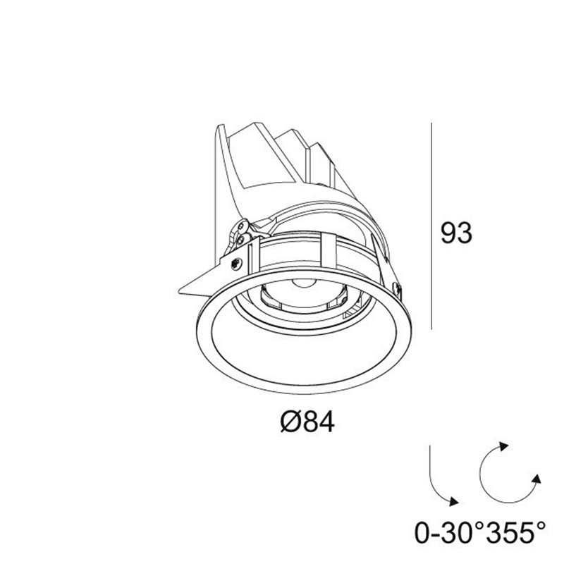 Delta Light ENTERO RD-S TW Inbouwspot