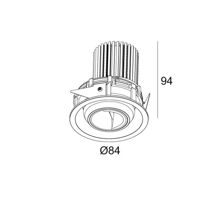 Delta Light ENTERO RD-S WALLWASH Inbouwspot