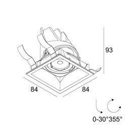 Delta Light ENTERO SQ-S Built in spot