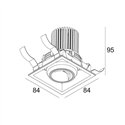 Delta Light ENTERO SQ-S WALLWASH Inbouwspot