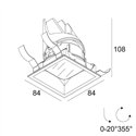Delta Light ENTERO SQ-S IP TW Inbouwspot