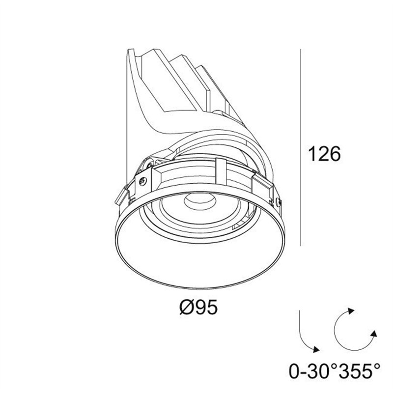 Delta Light ENTERO RD-M TRIMLESS Inbouwspot