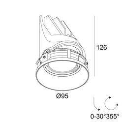 Delta Light ENTERO RD-M TRIMLESS TW Built in spot