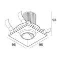 Delta Light ENTERO SQ-M TRIMLESS WALLWASH Inbouwspot