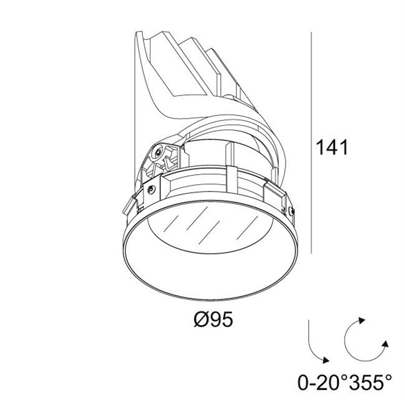 Delta Light ENTERO RD-M TRIMLESS IP SOFT Inbouwspot