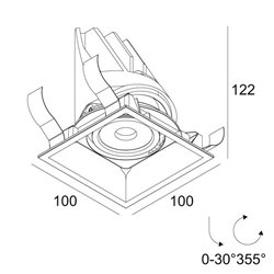 Delta Light ENTERO SQ-M Built in spot