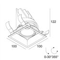 Delta Light ENTERO SQ-M TW Inbouwspot