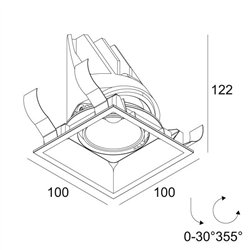 Delta Light ENTERO SQ-M TW Built in spot