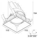 Delta Light ENTERO SQ-L TRIMLESS TW Inbouwspot