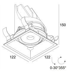 Delta Light ENTERO SQ-L Built in spot