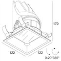 Delta Light ENTERO SQ-L IP TW Inbouwspot