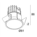 Delta Light Deep Ringo Soft Inbouwspot