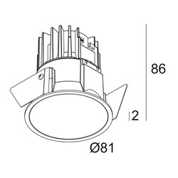 Delta Light Deep Ringo Soft recessed spot