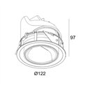 Delta Light Entero Rd-L Wallwash Inbouwspot