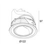 Delta Light Entero Rd-L Wallwash recessed spot