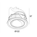 Delta Light Entero Rd-L Wallwash Tw Inbouwspot