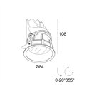 Delta Light Entero Rd-S Ip Soft Inbouwspot