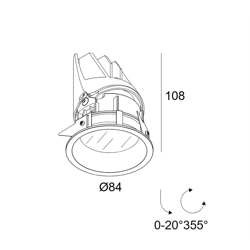 Delta Light Entero Rd-S Ip Soft Inbouwspot