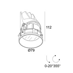 Delta Light Entero Rd-S Trimless Ip Soft recessed spot