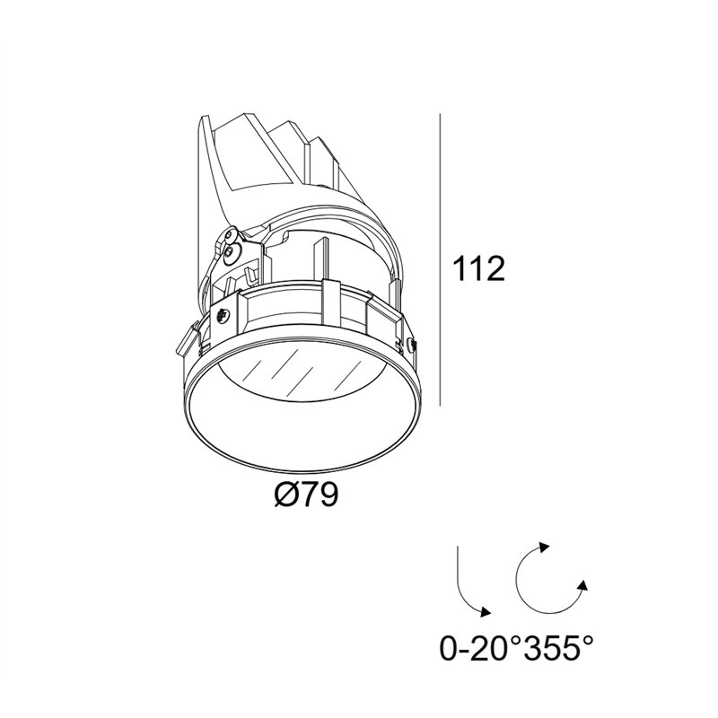 Delta Light Entero Rd-S Trimless Ip Soft Inbouwspot