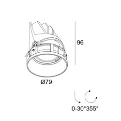 Delta Light Entero Rd-S Trimless Soft recessed spot