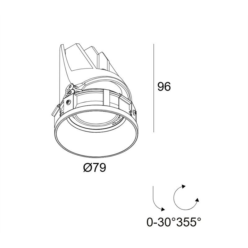 Delta Light Entero Rd-S Trimless Soft Inbouwspot
