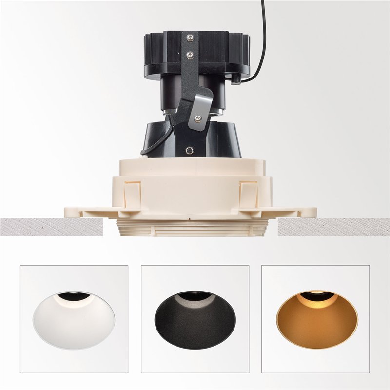 Delta Light iMAX II ROUND ADJUSTABLE TRIMLESS SOFT Inbouwspot