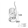 Delta Light iMAX II SQUARE ADJUSTABLE TRIMLESS MP Recessed spot