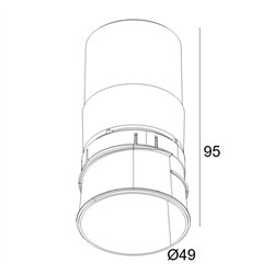 Delta Light Mini Deep Ringo Ii Trimless recessed spot