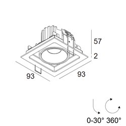 Delta Light Minigrid 67 In 1 recessed spot