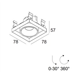 Delta Light Minigrid 67 In Trimless 1 recessed spot