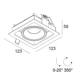 Delta Light Minigrid In 1 Soft recessed spot
