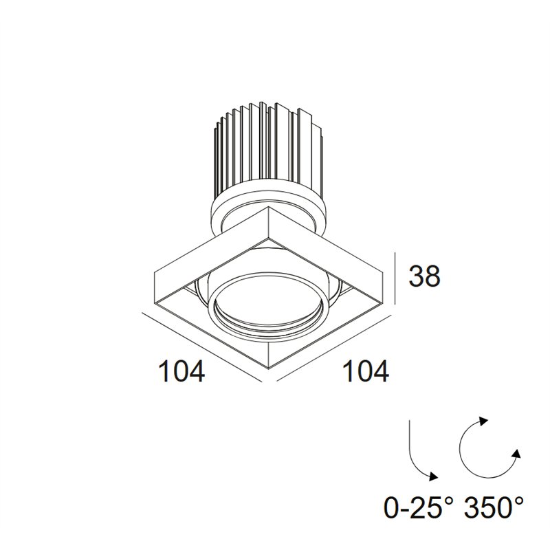Delta Light Minigrid In Trimless 1 Hp Inbouwspot