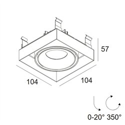 Delta Light Minigrid In Trimless 1 Soft recessed spot