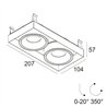 Delta Light Minigrid In Trimless 2 recessed spot