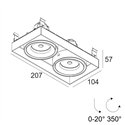 Delta Light Minigrid In Trimless 2 Hi Led Inbouwspot