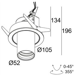 Delta Light Spy 52 St Soft recessed spot