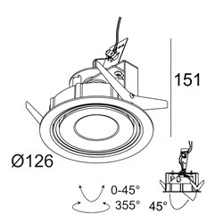 Delta Light Tweeter M St Soft recessed spot