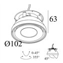 Delta Light Tweeter M Trimless Soft Inbouwspot