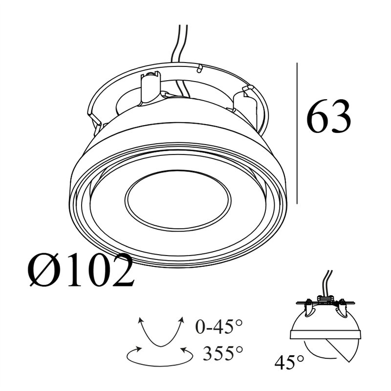 Delta Light Tweeter M Trimless Soft Inbouwspot