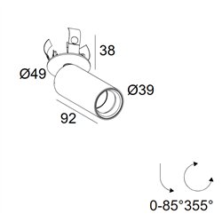 Delta Light Spy 39 Clip Focus recessed spot
